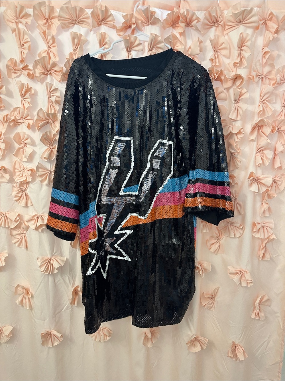 Spurs Black Sequin Womens Top or Dress